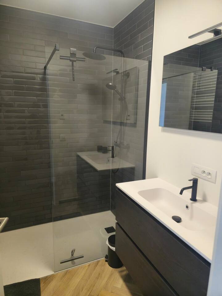 Bathroom with walk-in shower