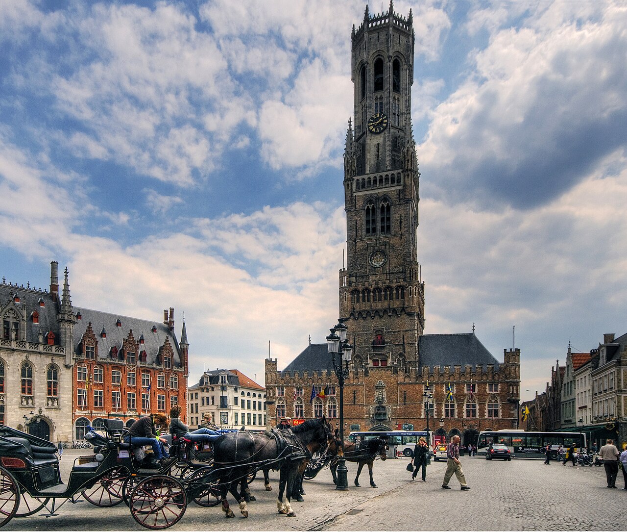 Bruges medieval market square